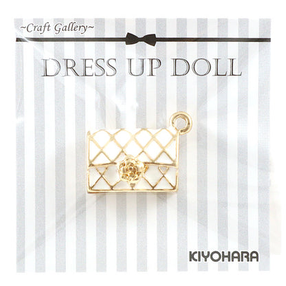 مادة سحرية للدمية "حقيبة يد لأجزاء الدمية باللون الأبيض" KIYOHARA