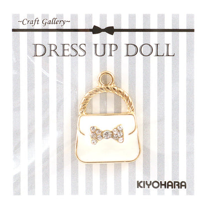 Puppencharm Material "PuppenteileFarbbandTasche weiß " KIYOHARA