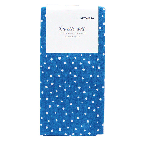 Tissu "Dot MiniTissu coupé Bleu céruléen environ 31 cm x 32 cm LCDF-02MC-CRBL" KIYOHARA