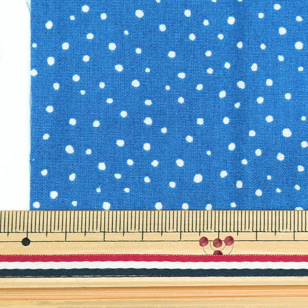 Tissu "Dot MiniTissu coupé Bleu céruléen environ 31 cm x 32 cm LCDF-02MC-CRBL" KIYOHARA