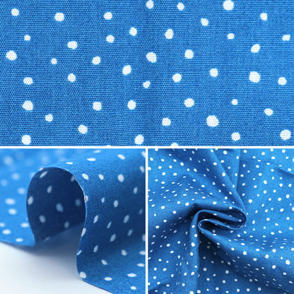 Tissu "Dot MiniTissu coupé Bleu céruléen environ 31 cm x 32 cm LCDF-02MC-CRBL" KIYOHARA