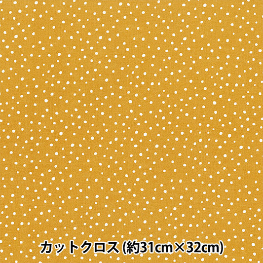 Fabric "Dot miniCut Cloth Yellow about 31cm x 32cm LCDF-02MC-Y" KIYOHARA
