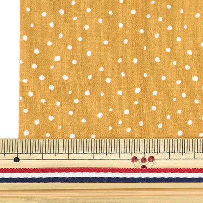 生地 『ドットミニカットクロス イエロー 約31cm×32cm LCDF-02MC-Y』 KIYOHARA 清原