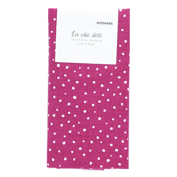الأقمشة ``نقطة صغيرةقماش مقطوع اللون الوردي الفوشيا حوالي 31 سم × 32 سم LCDF-02MC-FP" KIYOHARA