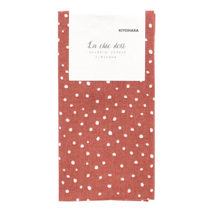 Tissu "Dot MiniTissu coupé Radish rose environ 31 cm x 32 cm LCDF-02MC-RDP" KIYOHARA