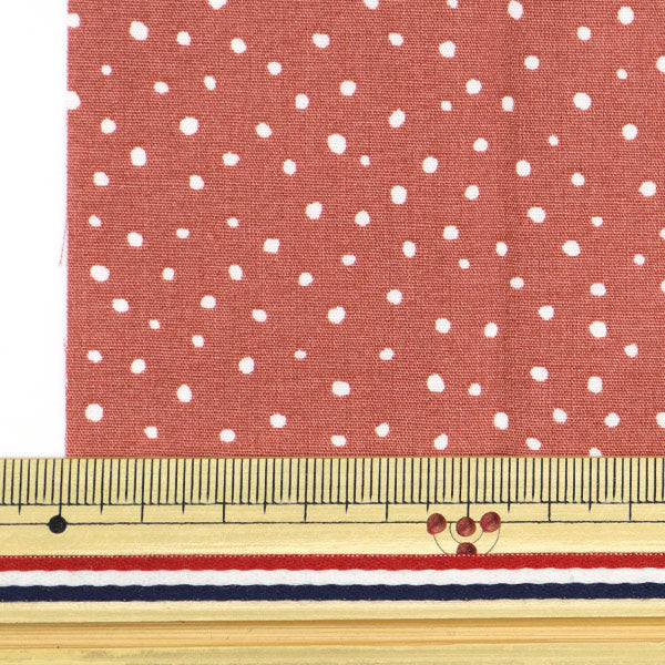 Tissu "Dot MiniTissu coupé Radish rose environ 31 cm x 32 cm LCDF-02MC-RDP" KIYOHARA