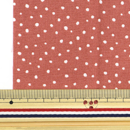 Tissu "Dot MiniTissu coupé Radish rose environ 31 cm x 32 cm LCDF-02MC-RDP" KIYOHARA