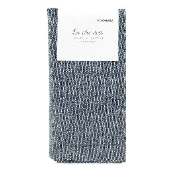 천・원단 "Shambremini컷 천 남색 약 31cm x 32cm LCDF-03MC-NV" KIYOHARA