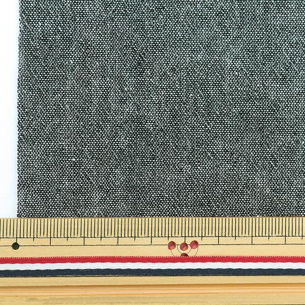 生地 『シャンブレーミニカットクロス ブラック 約31cm×32cm LCDF-03MC-BK』 KIYOHARA 清原