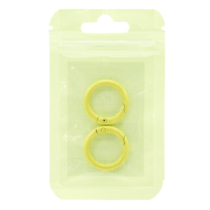 Handicraft hardware "Color Carabiner Small 2 pieces Yellow OSH-11" KIYOHARA