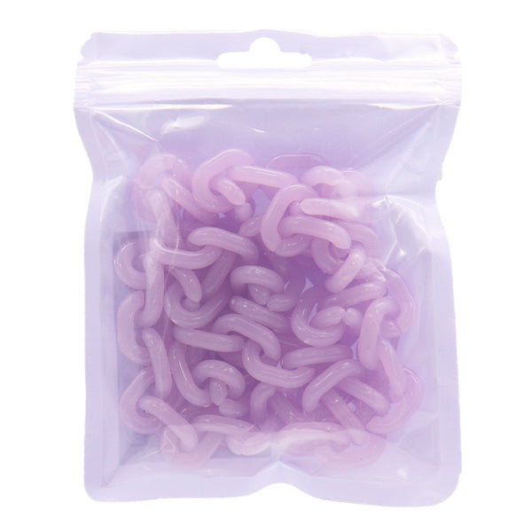 手工艺品“彩色链条长65cm紫色OSH-09”" KIYOHARA