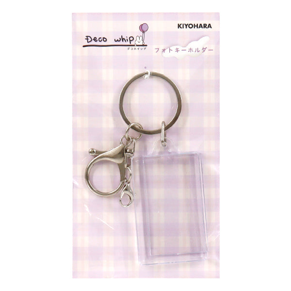 Pièces artisanales "base de décoration porte-clés photo rectangle DW-21" KIYOHARA