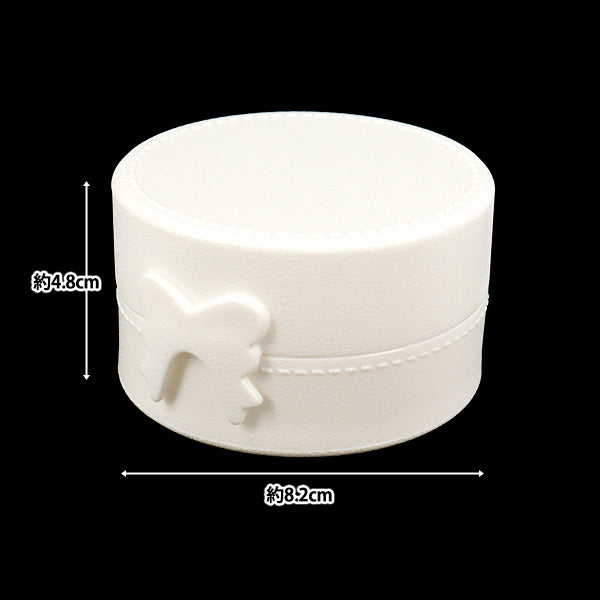 手芸パーツ 『デコレーションベース ラウンドボックス ホワイト DW-24』 KIYOHARA 清原