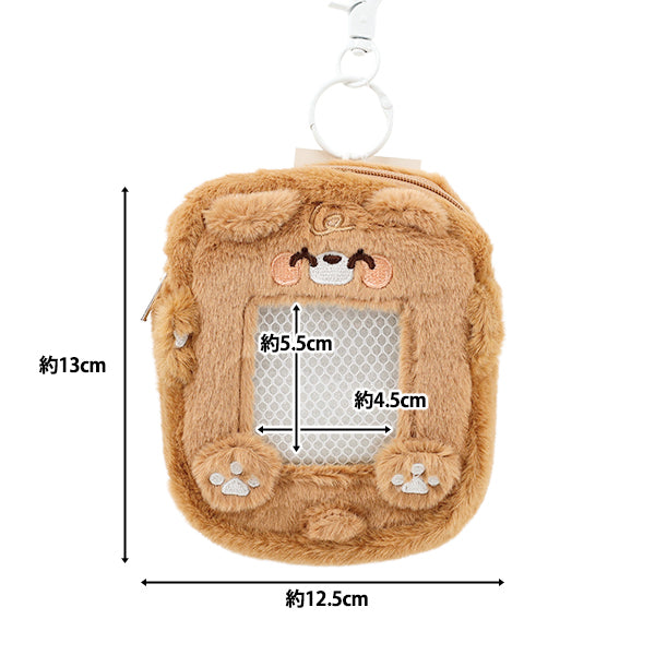 生活雑貨 『もこもこトレカケースポーチ くま YTC2501-31』