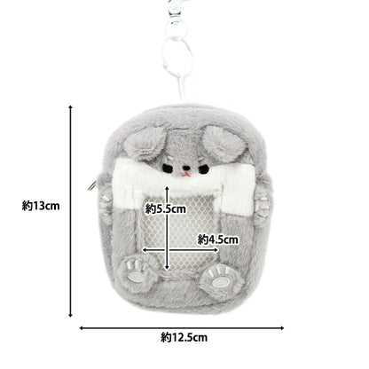 生活雑貨 『もこもこトレカケースポーチ オオカミ YTC2501-33』
