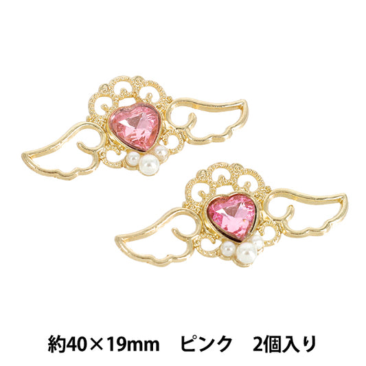 Handicraft parts “Angel charm pink AJP-27"