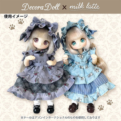 Tissu "Le peu du petit mondeTissu Lawn Tissu coupé Env. 34 x 50cm de lait de millier Blue TTL-13"