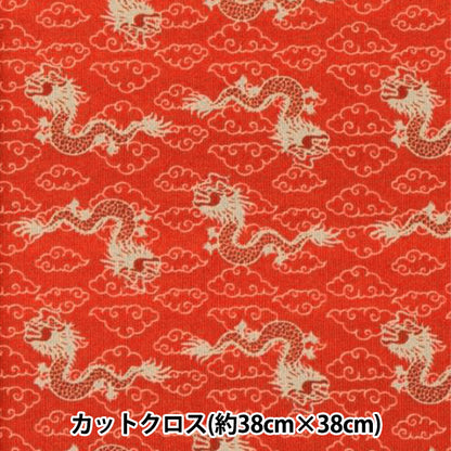 生地 『ちいさな世界のちいさな生地 スムースニット 約38×38cm チャイナ柄 TTN-19』