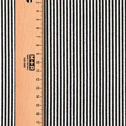 生地 『ちいさな世界のちいさな生地 スムースニット 約38×38cm ストライプ ブラック×ホワイト TTN-21』