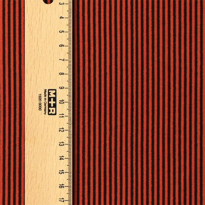 生地 『ちいさな世界のちいさな生地 スムースニット 約38×38cm ストライプ ブラック×レッド TTN-22』