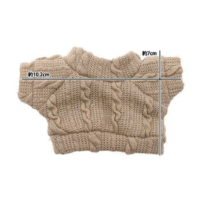 Ropa de juguete de lujosa "Cable de mana beige M tamaño MPA-24B"