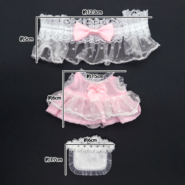 Vêtements de jouets en peluche "Ensemble de robe bleu m taille MPA-25B"