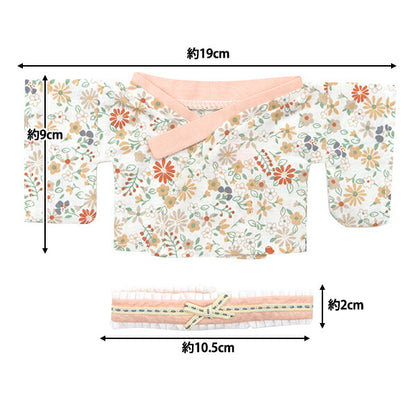 Ropa de peluche "Kimono Flower Pattern Pink L Tamaño MPA-20B"