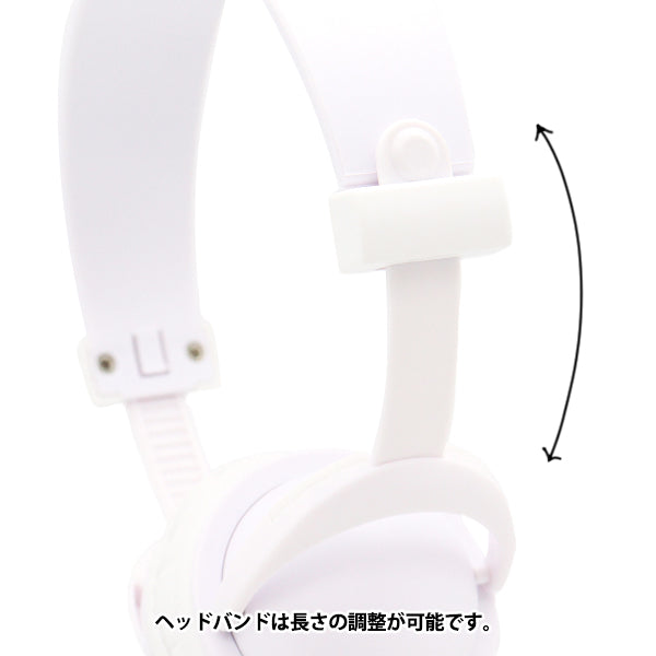 らびゅぴ　ヘッドホン付　衣装　XSサイズ ぬいぐるみ衣装 『ドール用ヘッドホン オールホワイト DHP-AWH