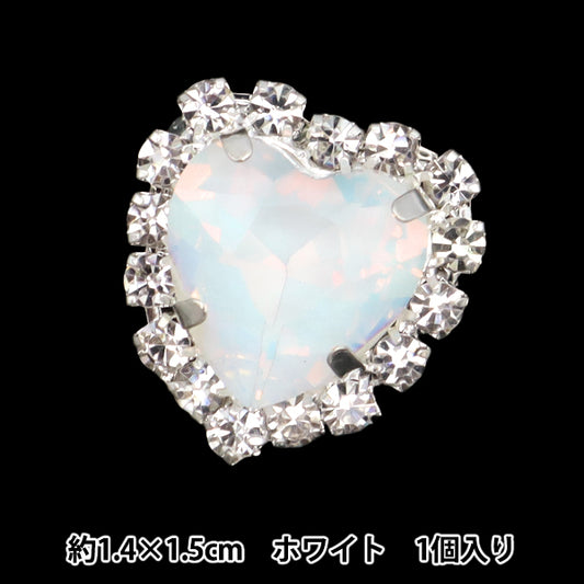 Handicraft Parts ``Bijou Center Parts 1 Piece White 10-5813" tokyo trade