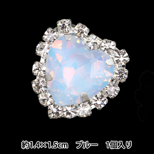 Handicraft Parts ``Bijou Center Parts 1 Piece Blue 10-5814" tokyo trade