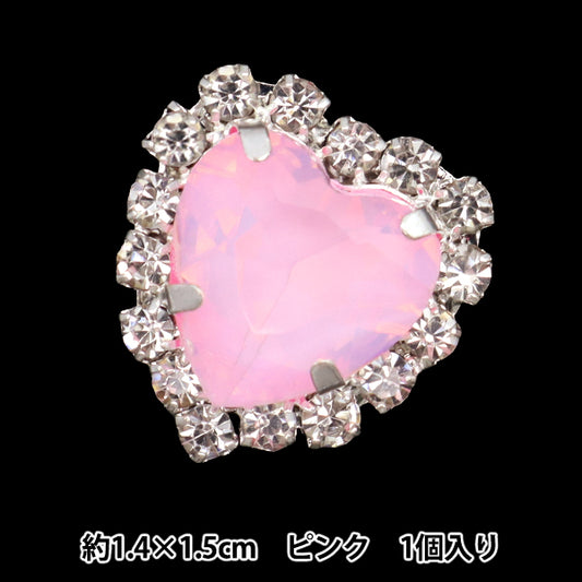 Handicraft Parts ``Bijou Center Parts 1 Piece Pink 10-5815" tokyo trade