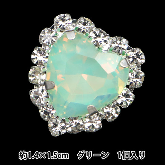 手芸パーツ 『ビジューセンターパーツ 1個入り グリーン 10-5819』 東京交易