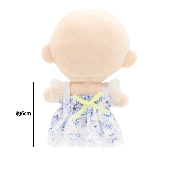 ぬいぐるみ衣装 『花柄ワンピース ホワイト×イエロー Sサイズ 25-005