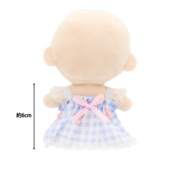 ぬいぐるみ衣装 『格子柄ワンピース ブルー×ピンク Sサイズ 25-007』 amifa アミファ