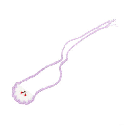 ぬいぐるみ衣装 『スタイ サクランボ パープル Sサイズ 25-015』 amifa アミファ