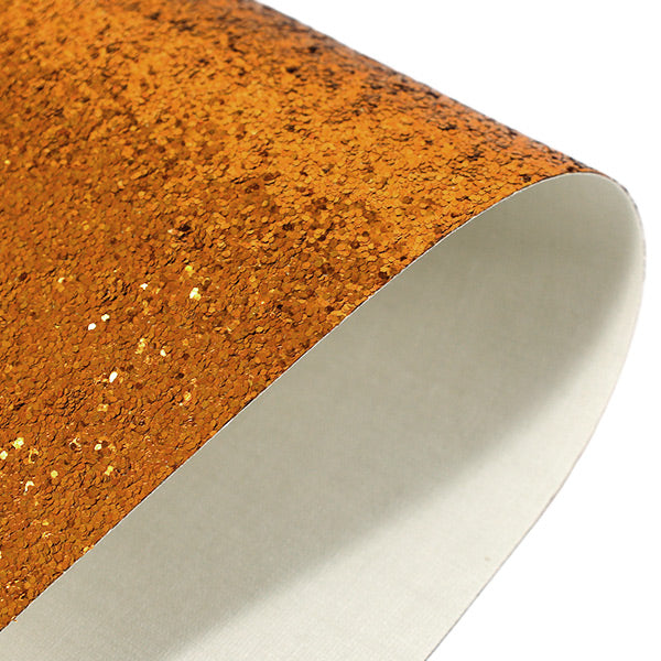 生地 『グリッターシート カットクロス A4×3枚入り オレンジ GLI-04』