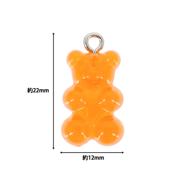 packBeads "Acrylic Charm Gummy Bear Small Mix, Approx. 10 Pieces A4944"