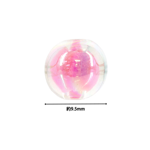 パックビーズ 『アクリルビーズ ラウンド 約9.5mmミックス 約20g A667