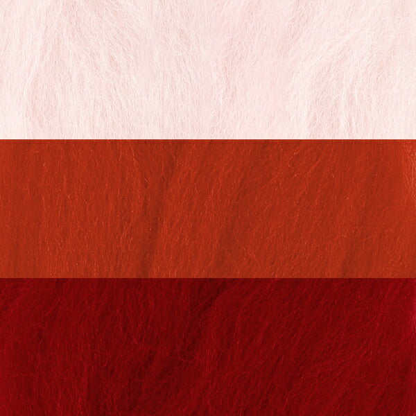 لباد الصوف "شعرت مصنوعة ، حوالي 5G × 3 ألوان مجموعة ، وردي"