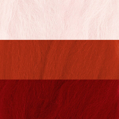 لباد الصوف "شعرت مصنوعة ، حوالي 5G × 3 ألوان مجموعة ، وردي"