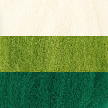 Needle felting "Felt made, approximately 5g x 3 colors set, green"