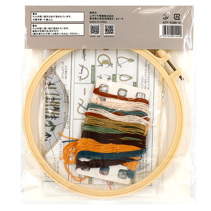 طقم التطريز "استمتع بمجموعة التطريز الحرفية Natural Garden AFF-EMB-02" 【Yuzawayaإبداعي】