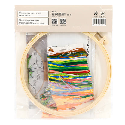 embroidery kit "Enjoy Craft Embroidery Kit Colorful Bouquet AFF-EMB-03" 【YuzawayaOriginal】