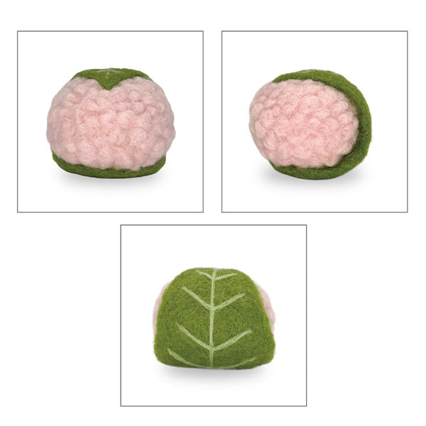 针毡套件「享受製程 羊毛氈套件櫻花麻糬 BEA-FEL-05」[Yuzawaya原件]