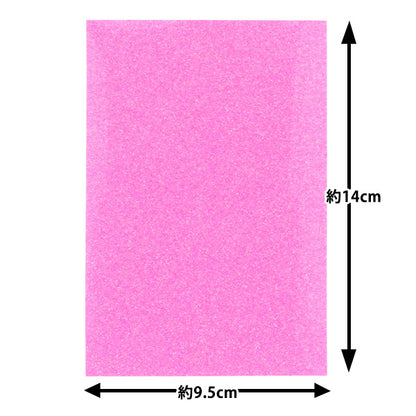 Patch "Glitter Iron Adhesive Sheet Neon Pink OSH-06" KIYOHARA
