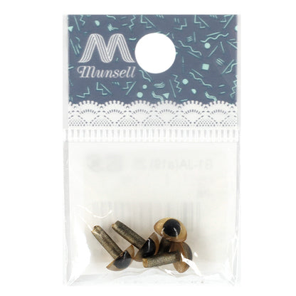 手芸パーツ 『キャッツアイ クリスタルアイ くぎ型 半丸 金 7.5mm 4個入 B1-JA(a19) 25』