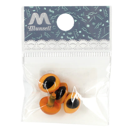 手芸パーツ 『キャッツアイ クリスタルアイ くぎ型 半丸 イエロー 12mm 4個入 B1-JA(a24) 25』
