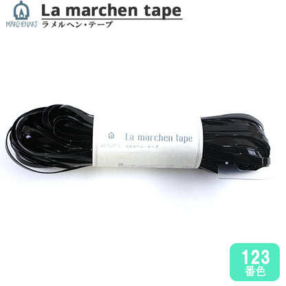 Kunsthandwerk "Lamel Henne Tape 5mm 30m Emaille Black" Marcheart Fairy Art