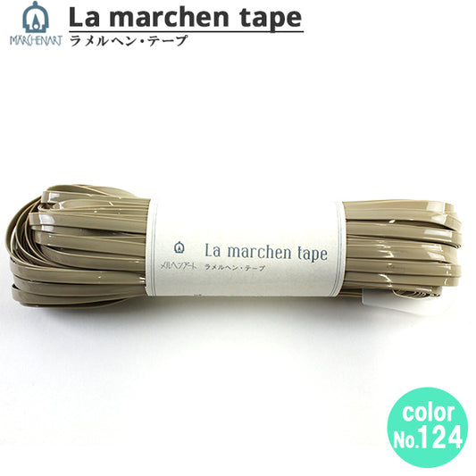 Kunsthandwerk "Lamel Henne Tape 5mm 30m Emaille Greige" MARCHENART Fairy Art