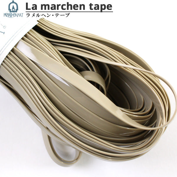 Kunsthandwerk "Lamel Henne Tape 5mm 30m Emaille Greige" MARCHENART Fairy Art